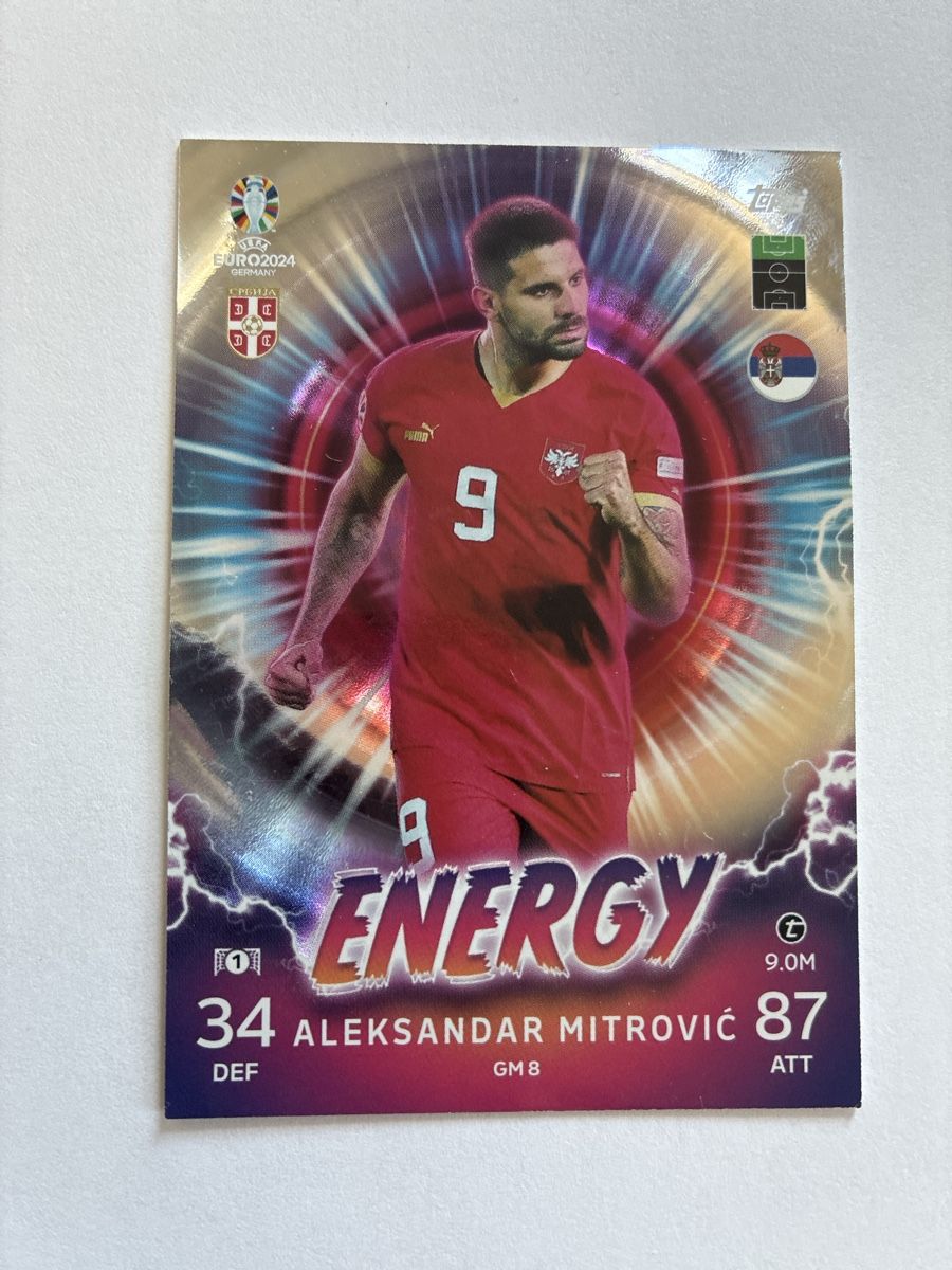 Carte collezionabili: Match Attack Aleksandar Mitrović ENERGY 2024 – Usato da Biel/Bienne venduto da Vanni55