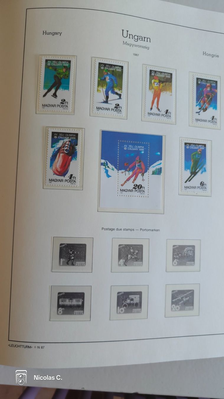 Alle Briefmarken: Timbres : collection Hongrie – Gebraucht aus Thônex von Jan-Nemar 2