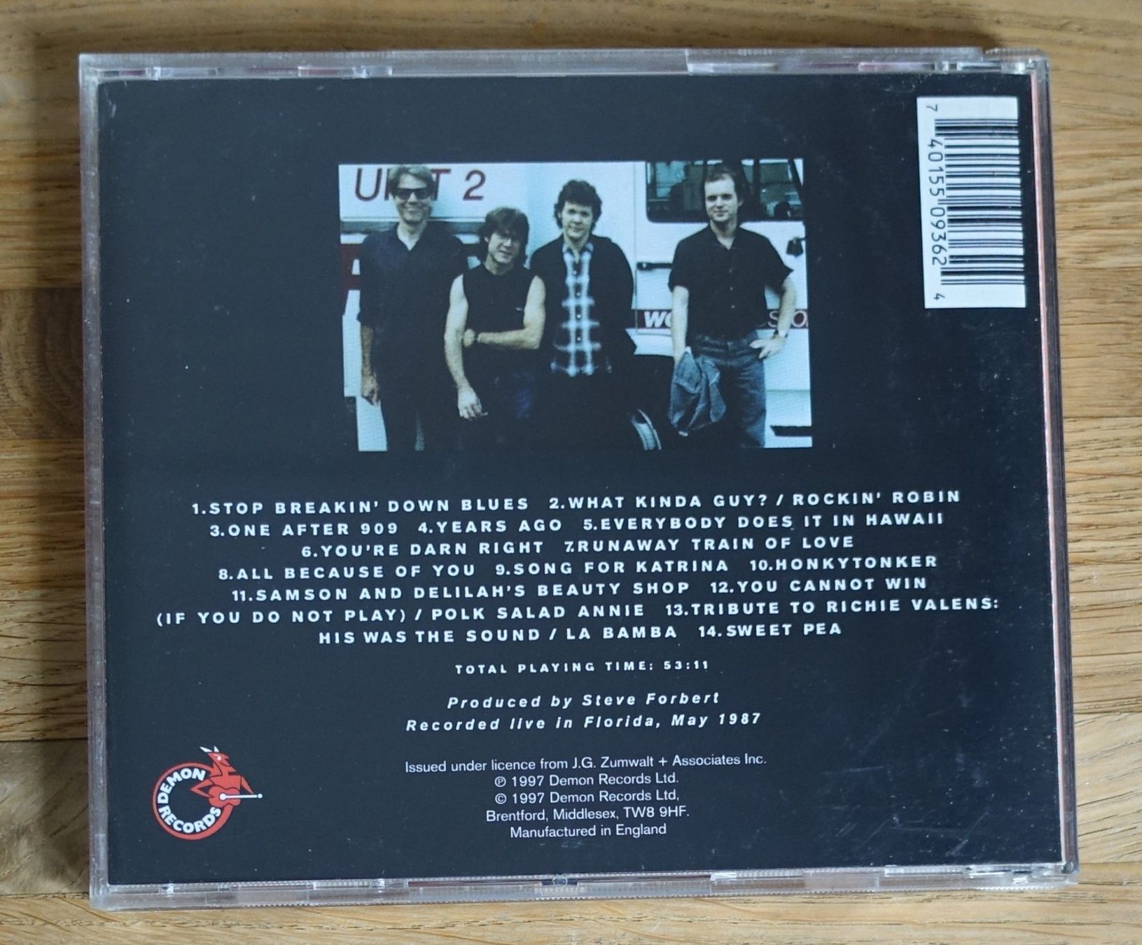 CD: Steve Forbert & the Rough Squirrels – Here's Your Pizza -D10 – Usato da Sessa venduto da discoverymedia 1