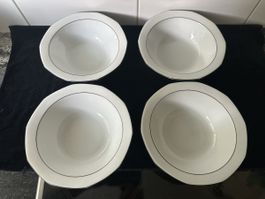 Schalen 4er Set Wunsiedel Bavaria Porzellan Durchm. ca. 22cm