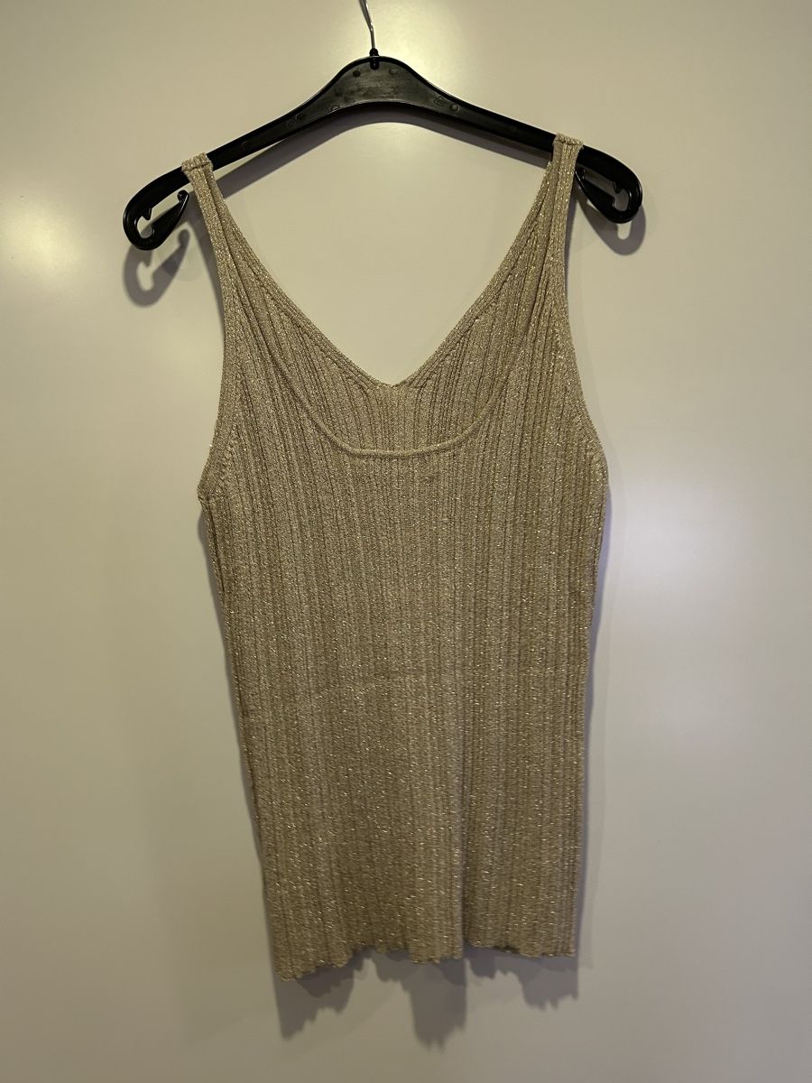 Tops: Pauline Stricktop Gold, Grösse L, neu – Neu (gemäss Beschreibung) aus Leuzigen von nora999 2