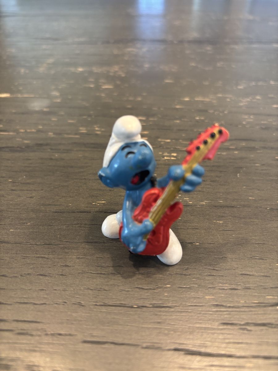 Schleich Statuette: Peyo Schlumpf Schleich / Gitarre – Usato da wenslingen venduto da kulturseller