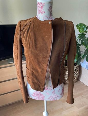 VERO MODA suede jacket / wildlederjacke / XS/34