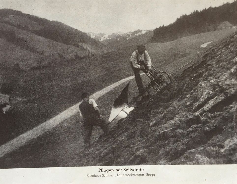 Landwirtschaft, Pflügen mit Seilwinde, 1944 - keine AK | Kaufen auf Ricardo