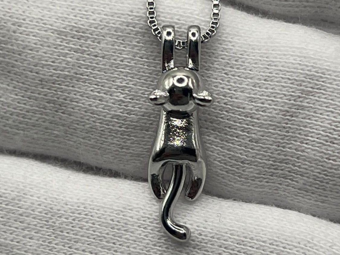 Catenine: Collier en Argent 925 Pendentif Chat – Usato da Praz (Vully) venduto da VVSWISS