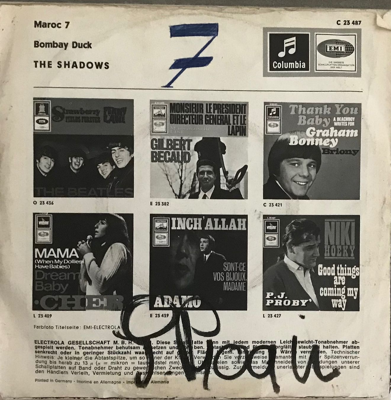 Schallplatten: THE SHADOWS - MAROC 7 – Gebraucht aus Bussigny von vinyl-pas-cher 1