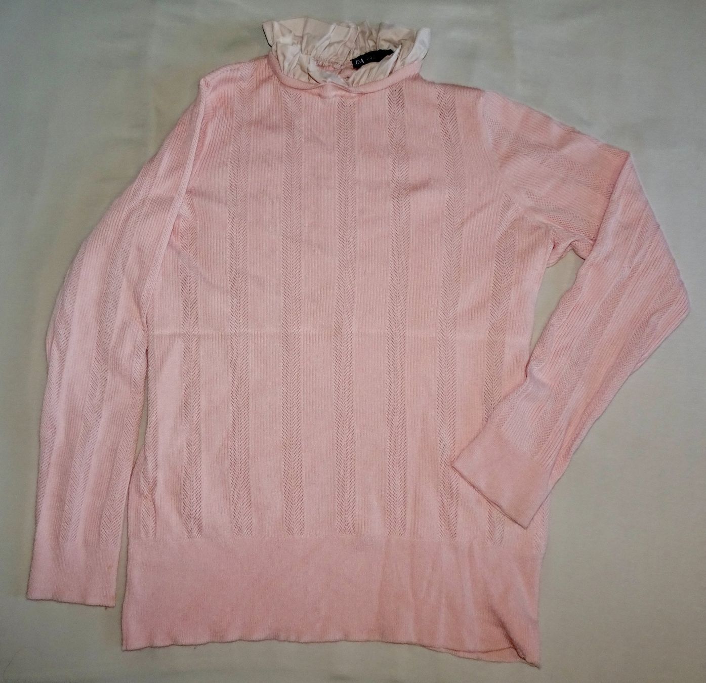 C&A Maglioni & Felpe: Pull C&A Premium rose col volant taille L – Nuovo (secondo la descrizione) da Châtelaine venduto da Gio54321