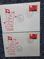 650 Jahre Schlacht bei Morgarten 2 Briefe + 2 PTT Faltblatt