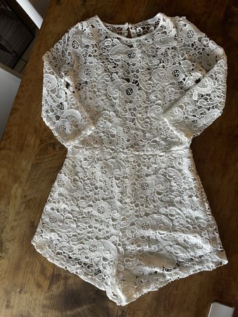 Combishort dentelle blanche Zara taille S neuve avec étique