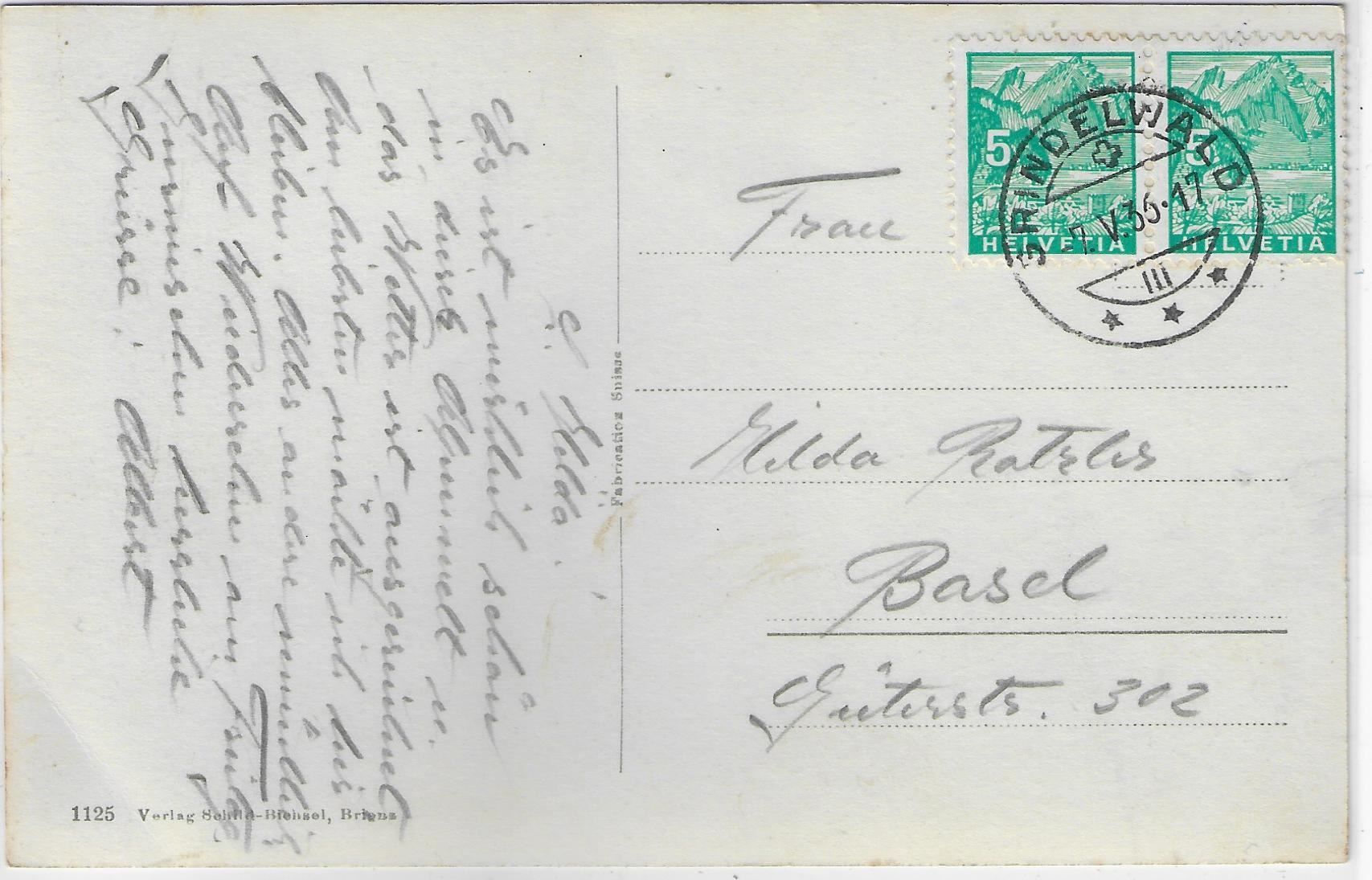 Cartoline postali: Grindelwald - Dorfpartie – Usato da Ettingen venduto da Kartenplanet 1