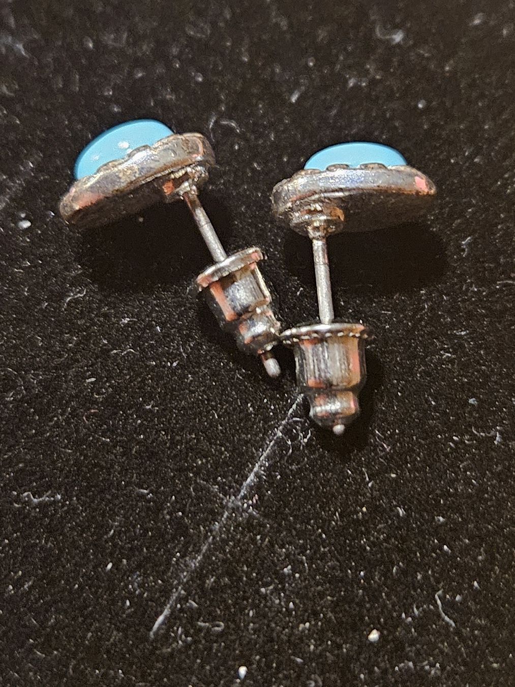 Ohrringe & -stecker: Ohrstecker Silbern mit blauem Stein oval gebraucht – Gebraucht aus Wettingen von Sk8ertomda 2