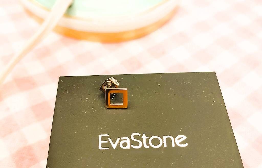 Ohrringe & -stecker: Ohrstecker "Boccia" Titan vergoldet. EVA STONE – Gebraucht aus Rheineck von han_c85z 2