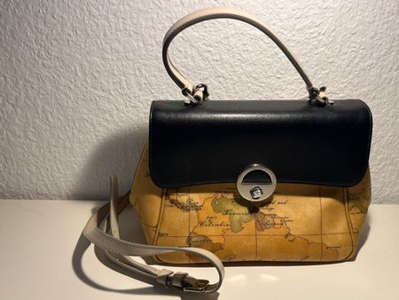 Alviero Martini Tasche, mod. 1a Classe, Landkarten-Print,...