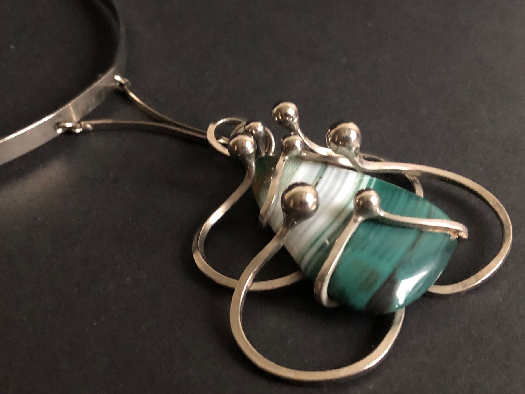Colliers: Modernist Kette mit Achat – D'occasion à Spiegel b. Bern par Rogger72 4