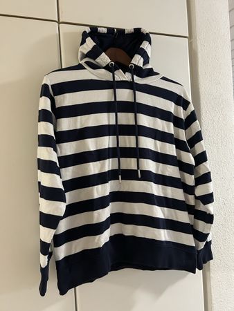 Kapuzenpullover H.I.S gestreift blau weiss guter Zustand