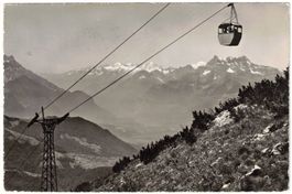 Leysin - Gondelbahn mit Dents du Midi