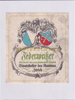Etikette für Wein - Federweisser /bd