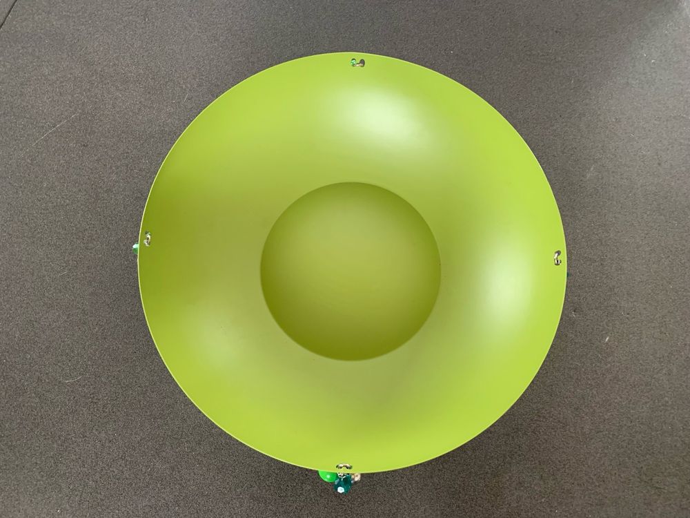 Alessi Schale aus Stahl olivgrün 