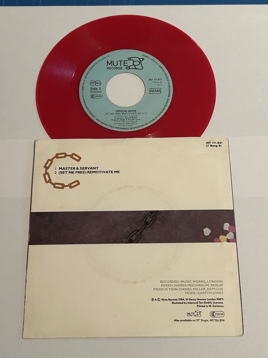 Dischi in vinile: Depeche Mode. 1984. RED Vinyl. Master And Servant – Usato da Faulensee venduto da Mizuno06 1
