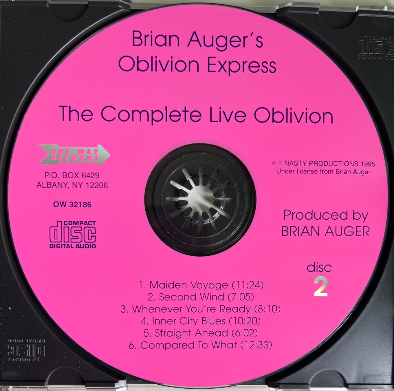 CD: BRIAN AUGER / The Complete Live Oblivion (3CD) – Usato da Bischofszell venduto da kustavi 3