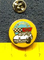 CHEVROLET CORVETTE LOGO AUTO PIN ENAMEL KLEIN - FEIN 19mm