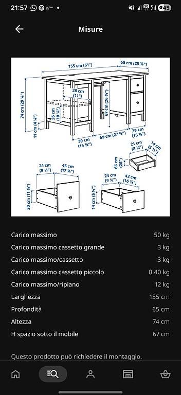 Ikea Scrivanie: Scrivania Ikea Hemnes – Usato da Savosa venduto da ang_xqs7 1