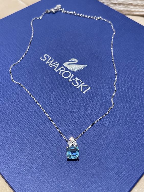 Erstaunlich Swarovski Kette Blau Fotos