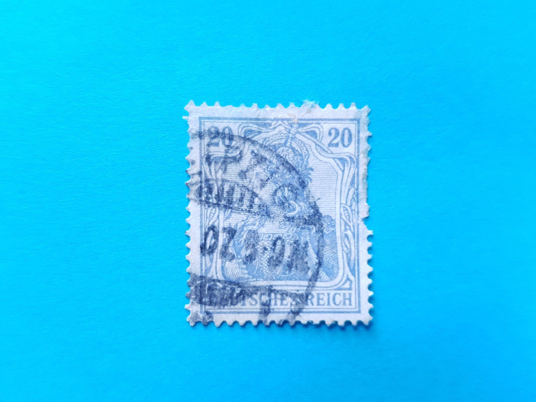 Alle Briefmarken: 20 Reichspfennig - DR - Germania - 1915 – Gebraucht aus Reinach BL von Dexy62