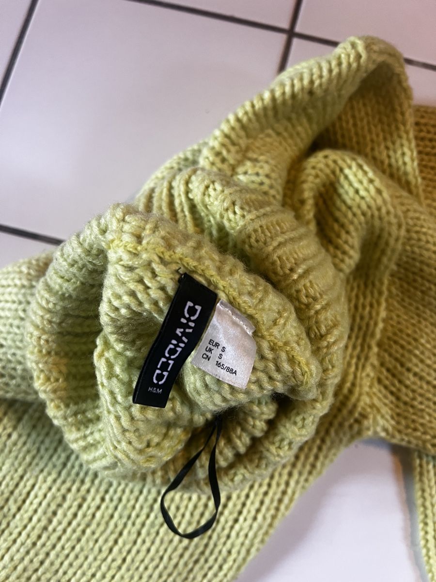 H&M Maglioni & Felpe: H&M Strickpullover, Rollkragen, Gr. S, gelbgrün – Usato da Bern venduto da fla_yj25 1