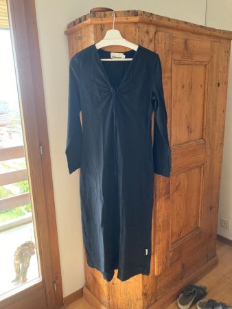 langes, schwarzes Kleid von Armedangels, Gr. L