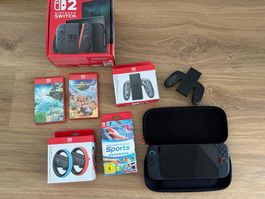 Nintendo Switch 2 Set Spiele und Zubehör guter Zustand