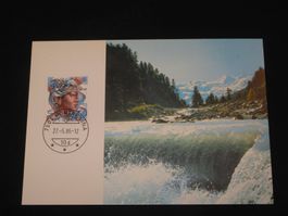 Werbemarken Europa FDC 1986 Karte Nr. 725 Pontresina