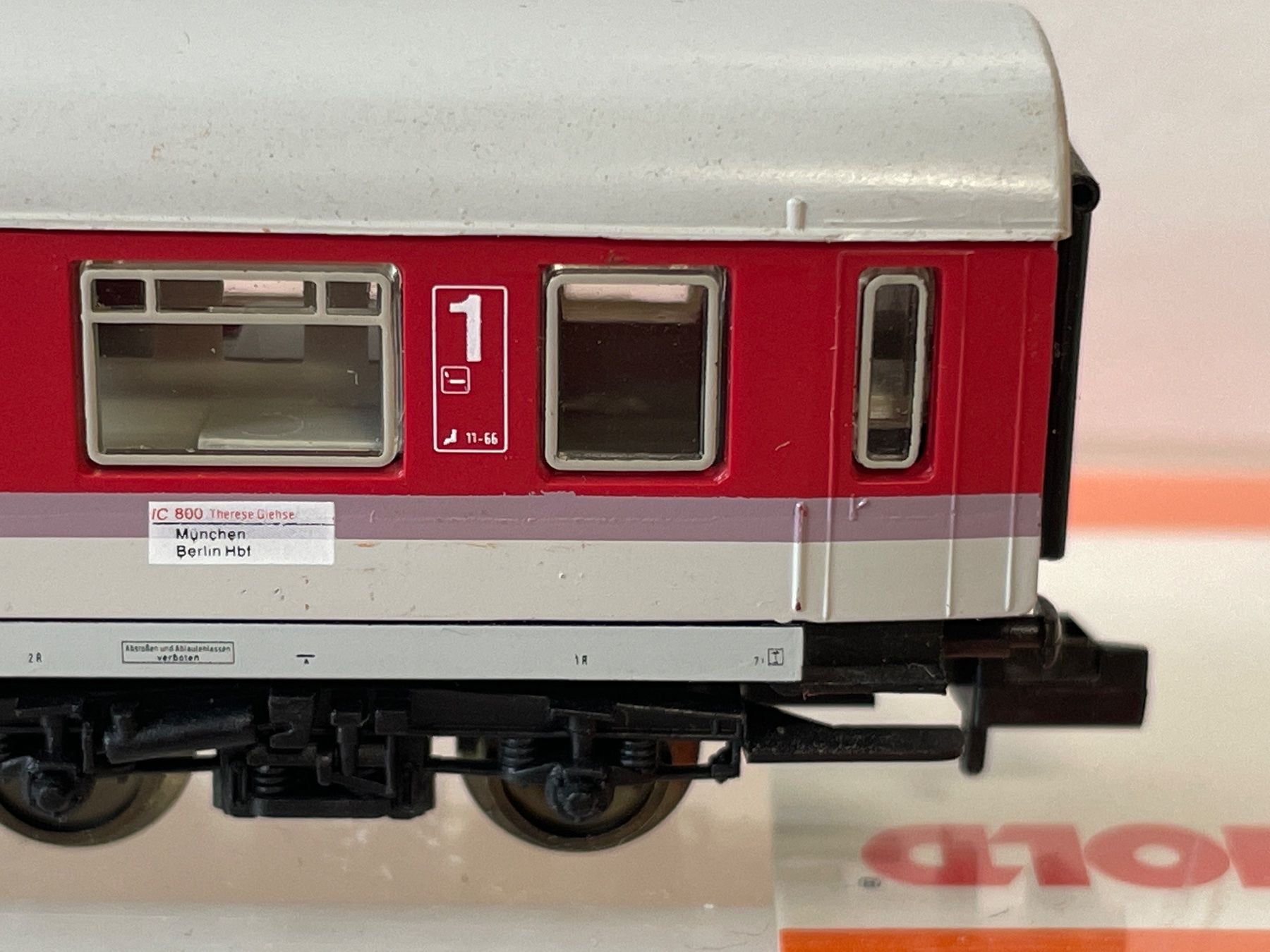 Arnold Modellini di ferrovie: Arnold 3873 K DB IC Wagen 1. Klasse – Usato da Wilderswil venduto da Modellbahn-Shop-Moll 7