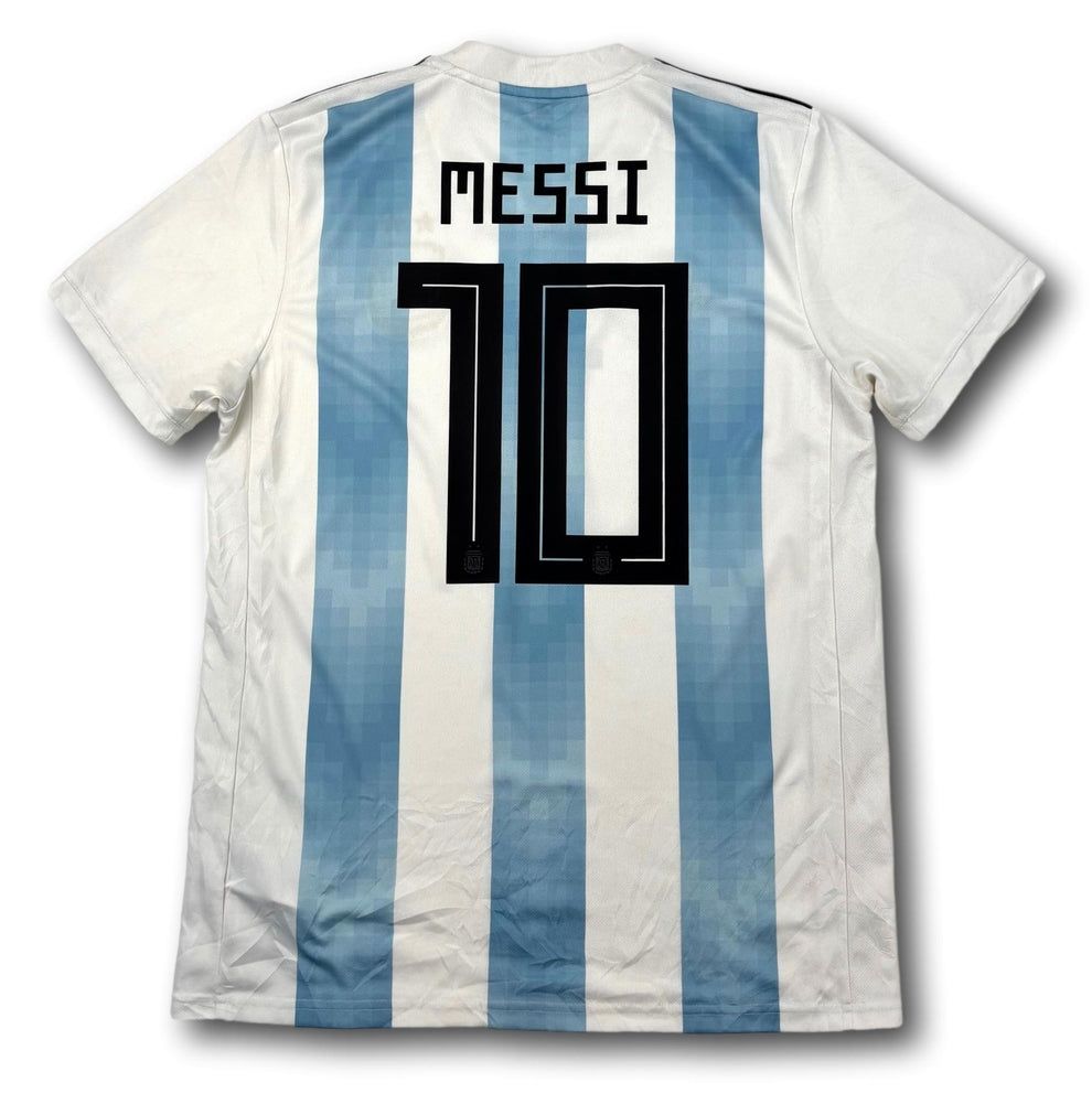 Canottiere & Pantaloni: Argentinien - 2018-19 - Heim - M - adidas - Messi – Usato da Bolligen venduto da ToTheJerseyEquipment