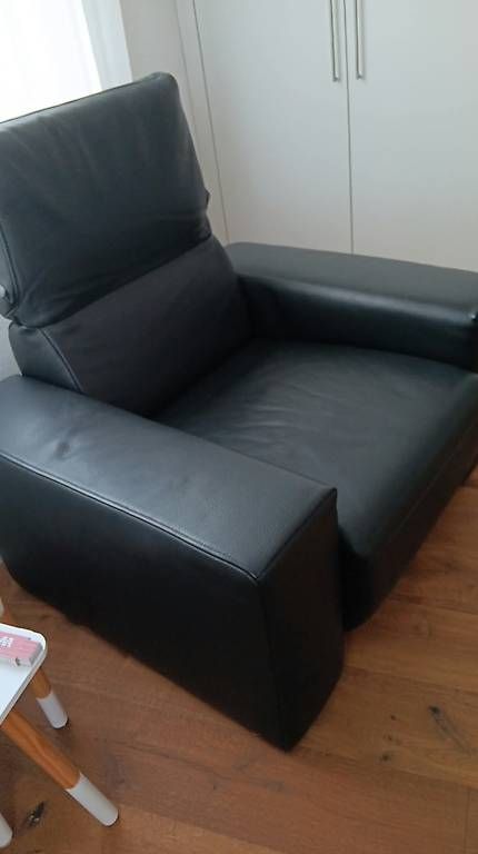 Poltrone: Echt-Ledersessel schwarz – Usato da Grosswangen venduto da melabella 2