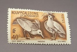 Neukaledonien 1948 Vogel alte briefmarke