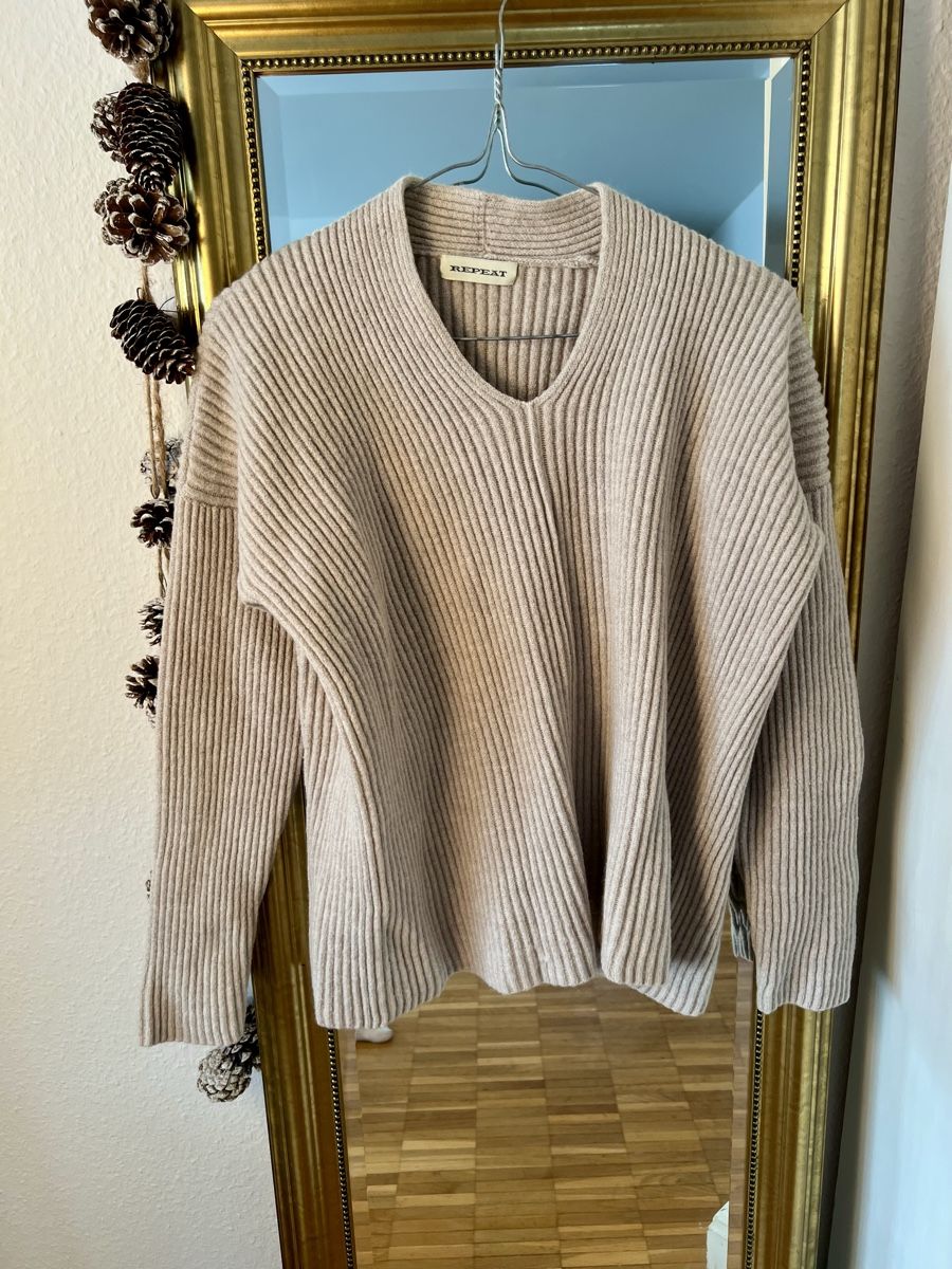 Repeat Pullover & Sweatshirts: Repeat Merino Wollpullover Beige Winter 38 – Gebraucht aus Wetzikon ZH von man_2stz