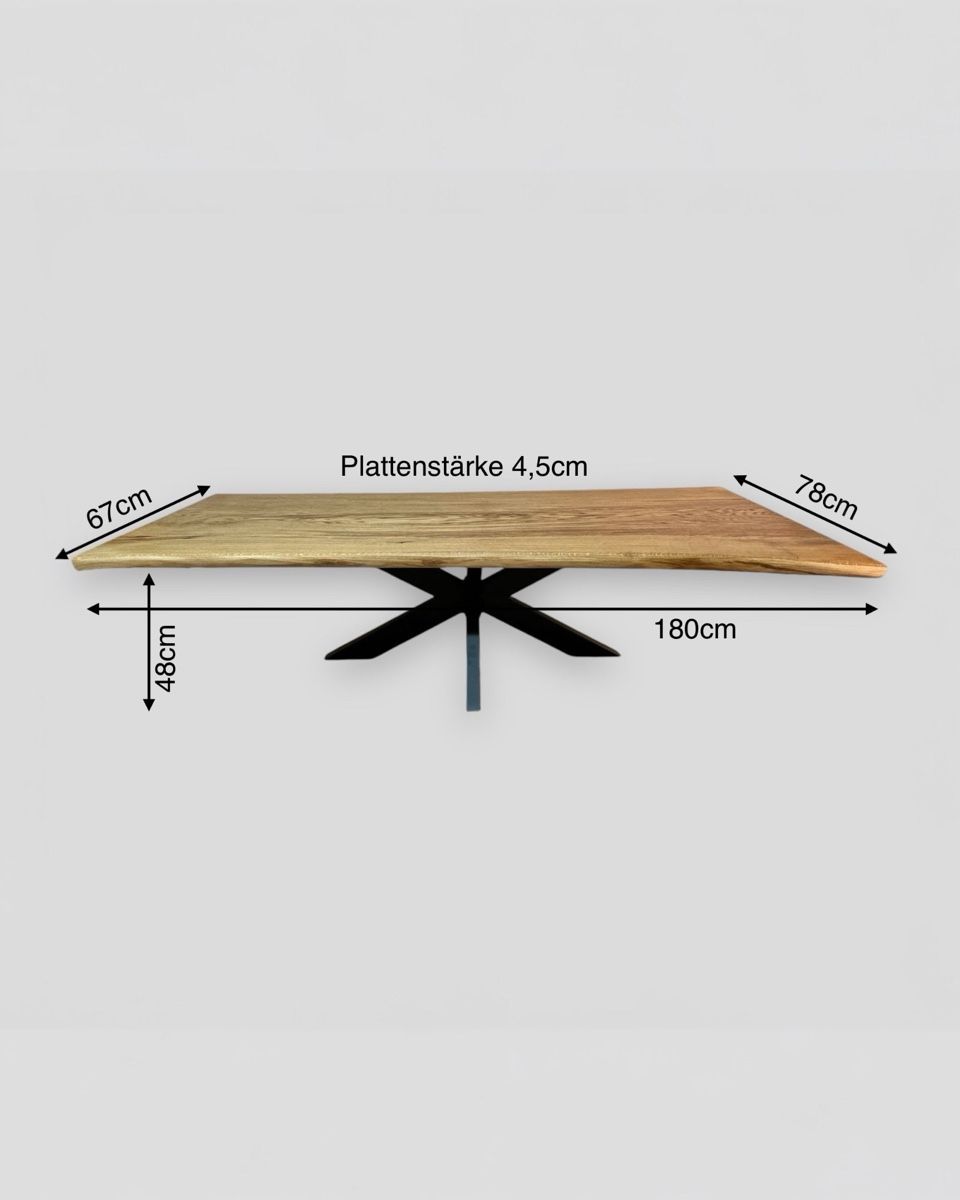 Tavoli: Massiver Couchtisch aus Eiche 180 cm – Nuovo (secondo la descrizione) da Breitenbach venduto da kaufmann-j 4