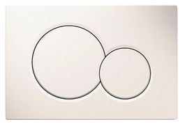 GEBERIT Sigma 01, Plaque de déclenchement,2 touches, blanc 1