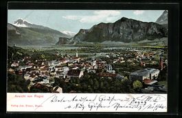 AK Ragaz, Totale aus der Vogelschau