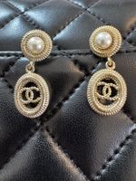 Chanel vintage Earrings gold tone
