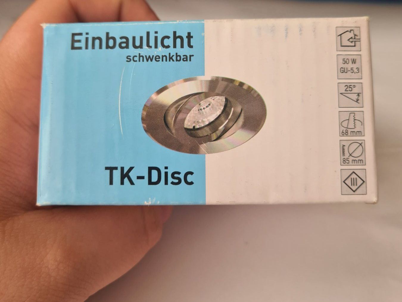 TK-Disc Einbau schwenkbar alu-gebürstet TKL Spot Einbau (Neu und ...