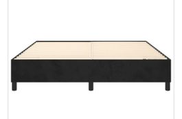 Schwarzer Bettrahmen Lattenrost 160x200cm Neu
