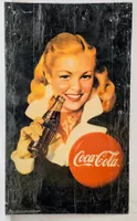 grosses Coca-Cola Blechschild  Grösse 49,5x29,5 cm