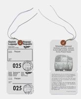 Parpan Chur Postauto PTT Billett Gepäck Etikette Saurer 3DUX