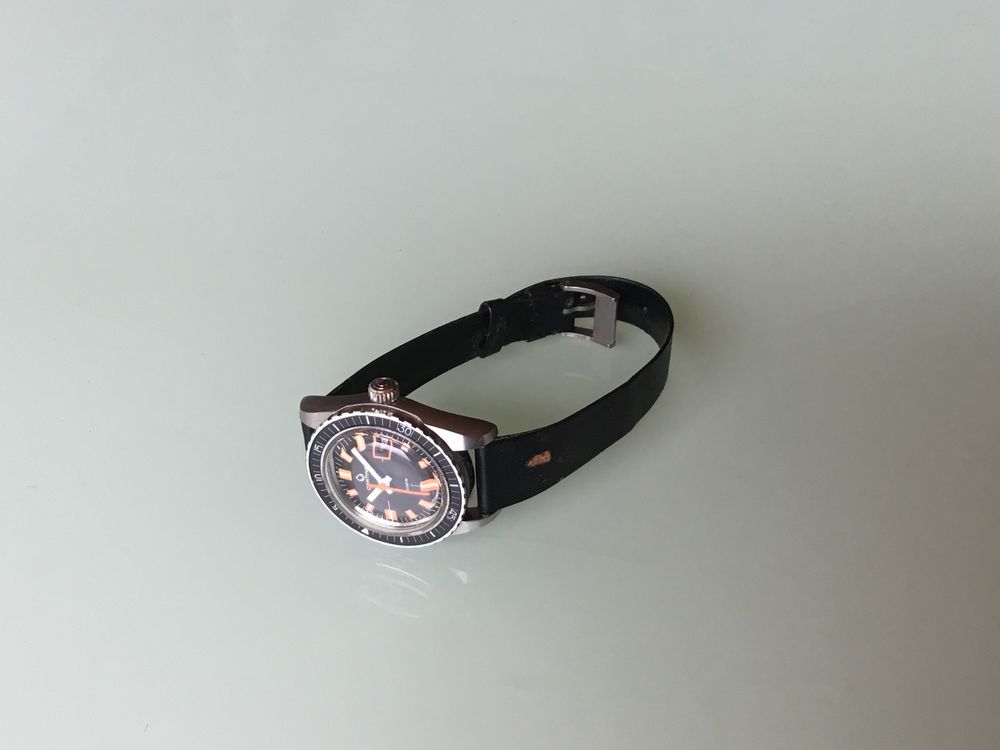 Cadran De Montre Cupillard 233/66 – 29,7 Mm – Noir – Pour Plongée MONNIN Vintage