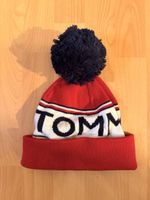 Tommy Hilfiger Mütze mit Bommel rot weiss guter Zustand