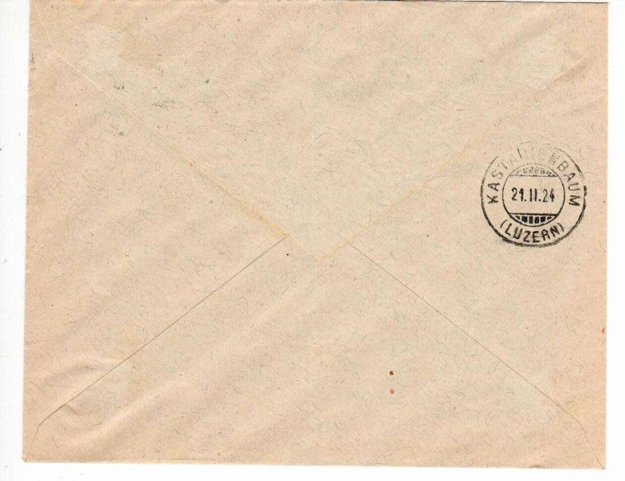 Alle Briefmarken: Brief Luzern 1924 – Gebraucht aus Wolhusen von Curver9 1