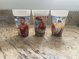 Lot de 3 gobelets football joueur Shaqiri macdonald’s
