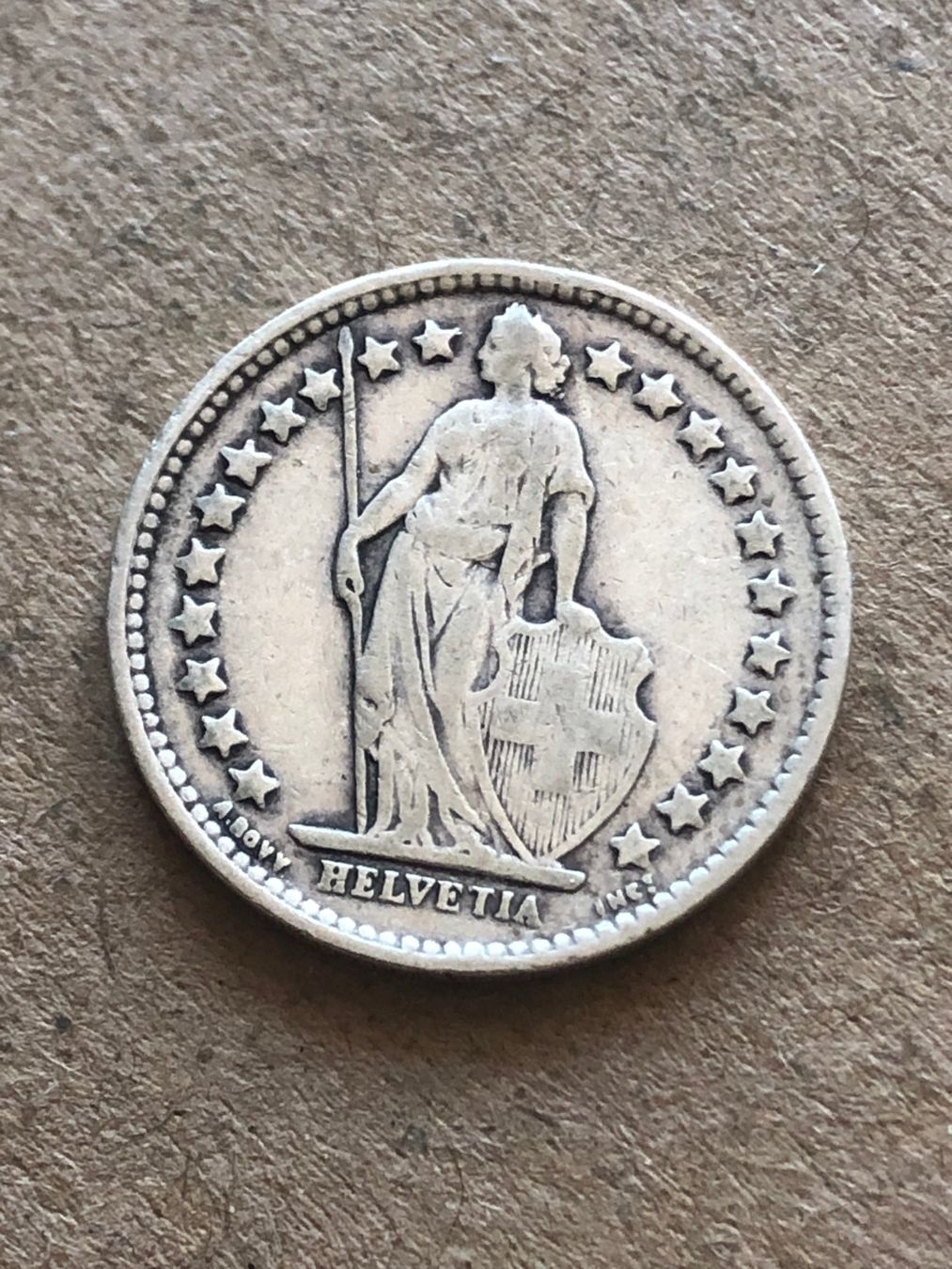 Alle Münzen: 50 Rp. 1916 – Gebraucht aus Schötz von Odpa 1
